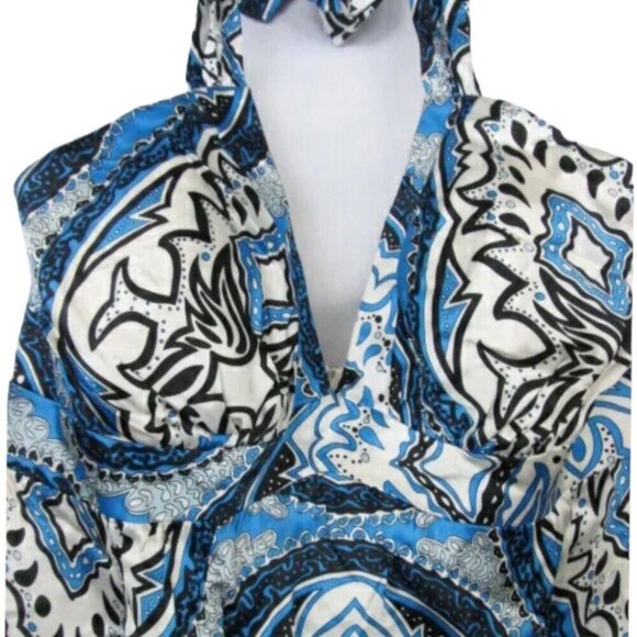 Oleg Cassini OC OC 100 % silk print tank dress SIZE 8 BRAND NEW WITH TAGS! - Picture 2 of 3